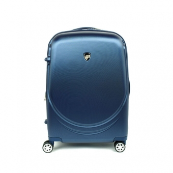 902 Mała walizka podróżna kabinowa z polikarbonu TSA - AIRTEX granatowa niebieska