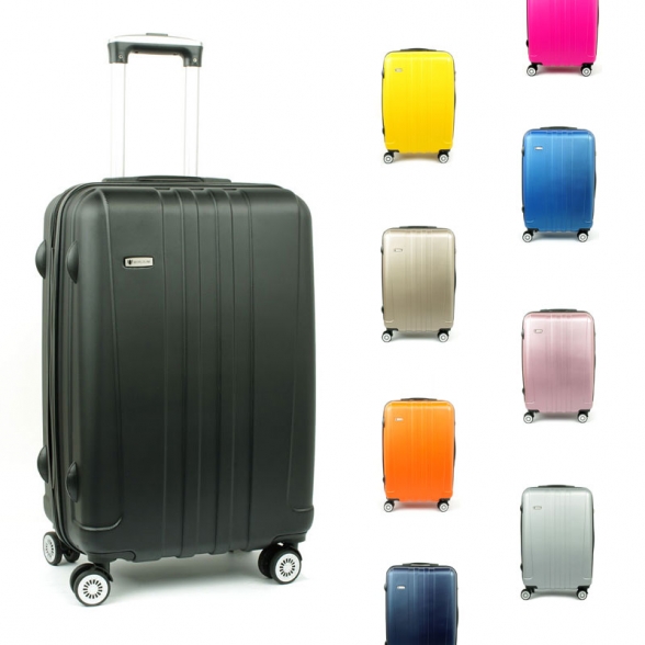 602 Duże walizki podróżne na czterech kółkach twarde ABS - Airtex