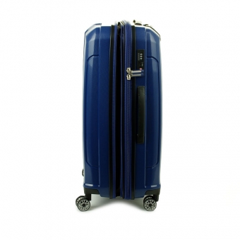 Średnia walizka podróżna na kółkach polipropylen TSA - Snowball 83803