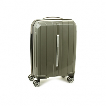 83803 Mała walizka podróżna kabinowa polipropylen TSA - Snowball szara