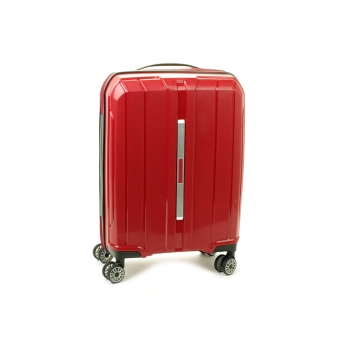 83803 Mała walizka podróżna kabinowa polipropylen TSA - Snowball czerwona