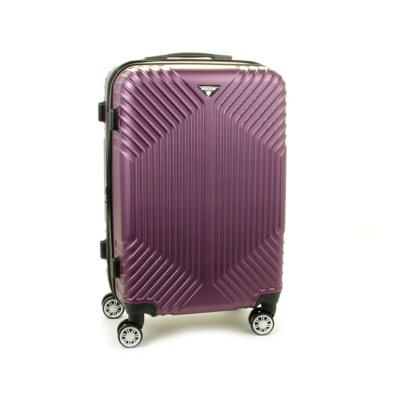 627 Mała walizka podróżna kabinowa twarda ABS+PC - Worldline fioletowa