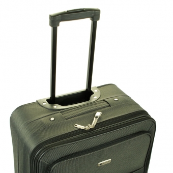 Duża materiałowa walizka podróżna na kółkach, tania - Worldline 515