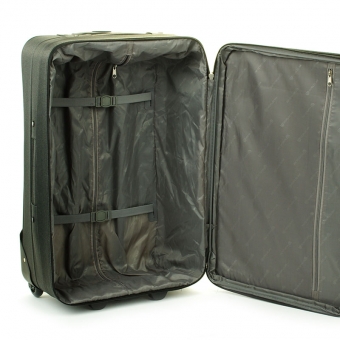 Duża materiałowa walizka podróżna na kółkach, tania - Worldline 515