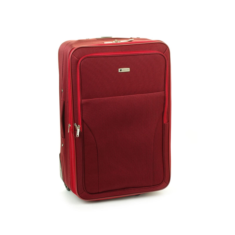 515 Mała materiałowa walizka podróżna kabinowa tania - Worldline czerwona