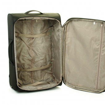Bardzo duża walizka podróżna na kółkach XL z materiału - Worldline 523