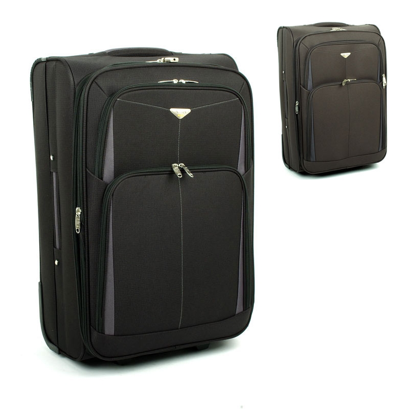 9090 Duże walizki podróżne na kółkach z materiału - Airtex