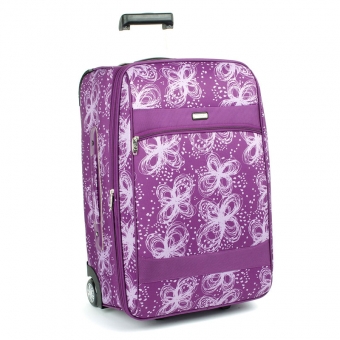 2431 Mała walizka podróżna kabinowa dla kobiety - Airtex fioletowa