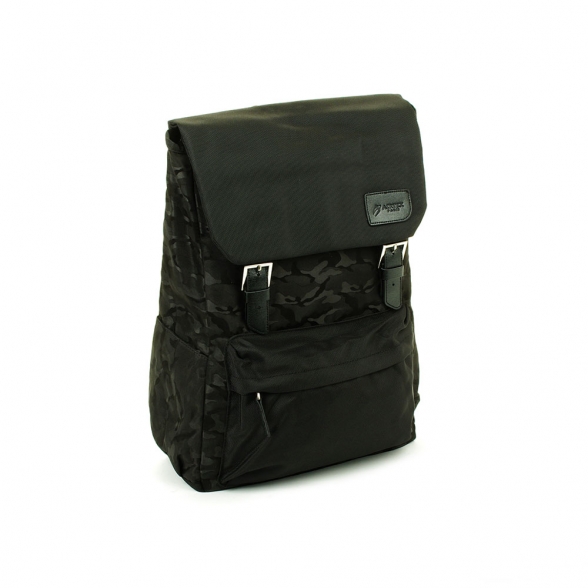 Męski plecak z kieszenią na laptopa 15,6" moro - Airtex 711 czarny