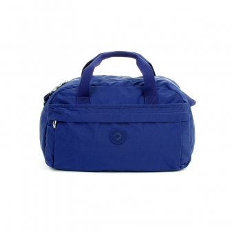 14149 Torba podręczna podróżna z mocowaniem do walizki - Suitcase niebieska habrowa