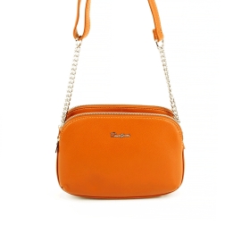 6200-2A Mała damska torebka listonoszka - David Jones brązowa