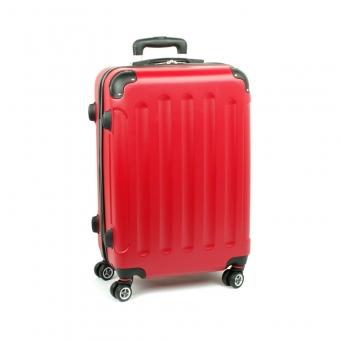 218 Mała walizka kabinowa na 4 podwójnych kółkach ABS - ORMI czerwona