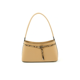 6781 Elegancka mała damska torebka do ręki i na ramię - TOM&EVA beżowa