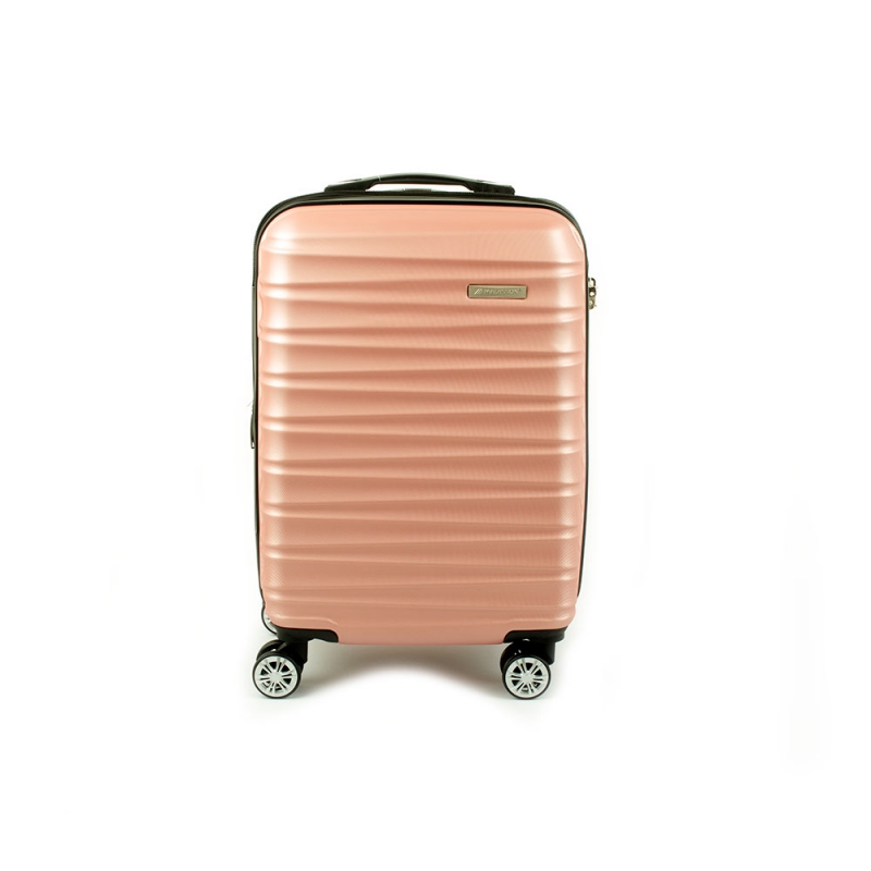 62203 Mała walizka podróżna na 4 kółkach ABS - Madisson jasna różowa