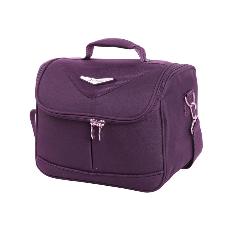 Kuferek podróżny do walizki kosmetyczka miękka - Madisson 44835B fioletowy