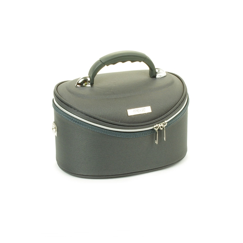 Duży kuferek na kosmetyki, kosmetyczka podróżna - Inter-Vion szary