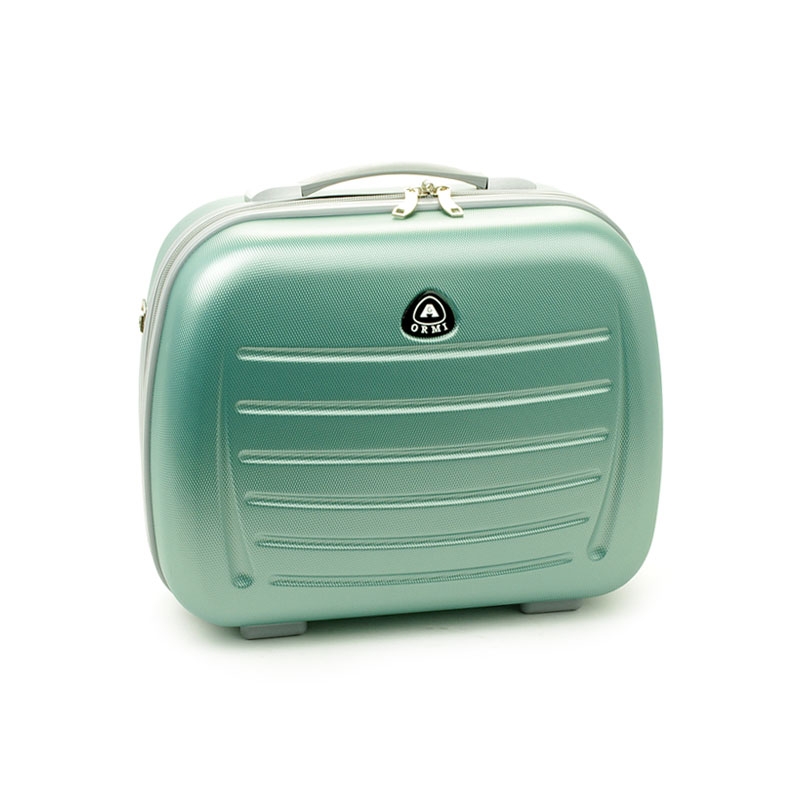 Średni kuferek na kosmetyki, kosmetyczka podróżna do walizki - ORMI 189 zielony