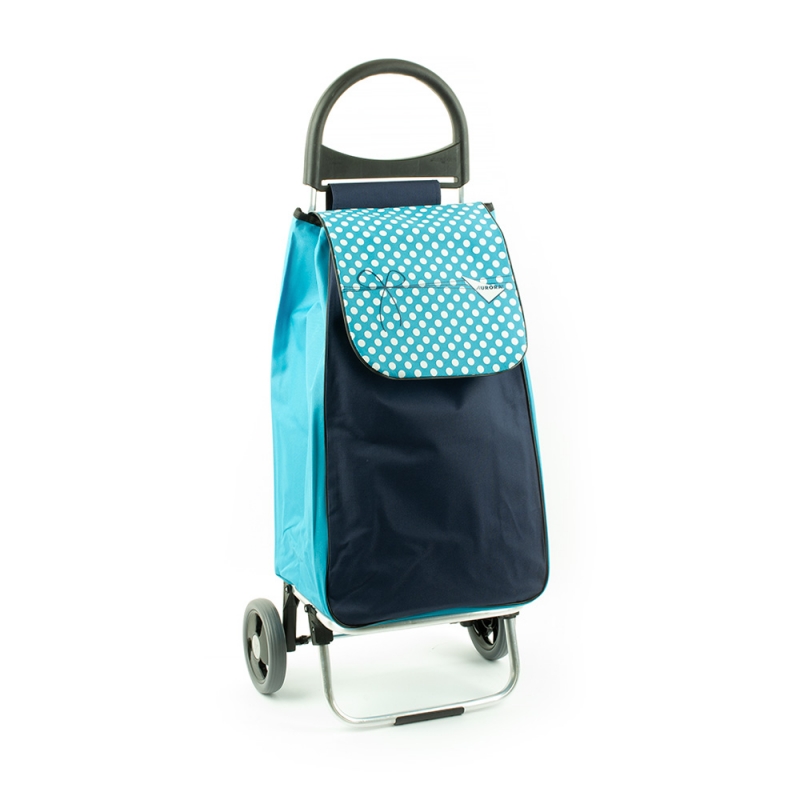 Wózek na zakupy torba na kółkach lekki, składany Aurora 125 niebieski