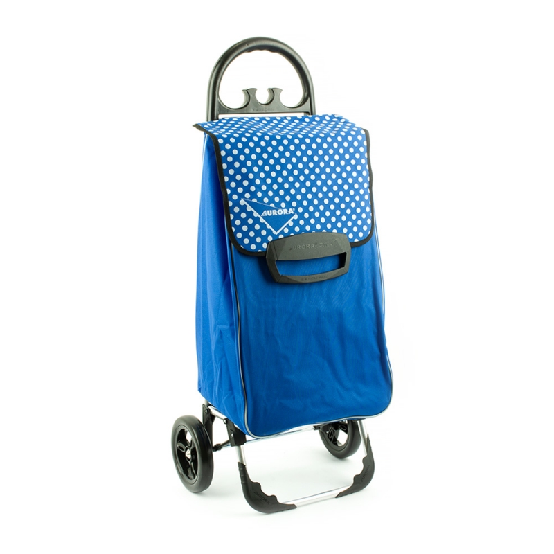 Wózek na zakupy torba na kółkach duży usztywniony 60l AURORA 131 niebieski