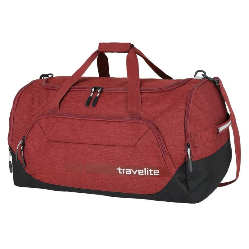 Duża torba podróżna do ręki XL z kieszenią na buty 120l Travelite  czerwona