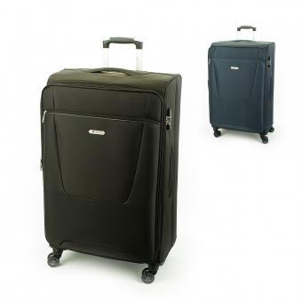 Duża walizka podróżna na 4 kółkach materiałowa 100l TSA Airtex 825