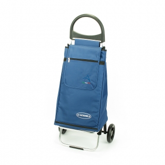 Wózek na zakupy torba na kółkach z kieszenią termiczną Aurora 126 niebieski