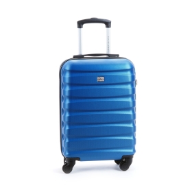 Mała walizka podróżna na 4 kółkach kabinowa - David Jones 1030 niebieska