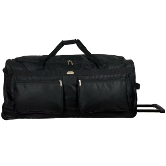 Duża torba podróżna na kółkach miękka 140l Laurent L323 czarna