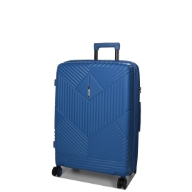 Walizka podróżna średnia na 4 kółkach, polipropylen TSA 80l Airtex 639