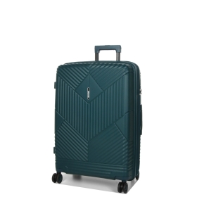 Walizka podróżna średnia na 4 kółkach, polipropylen TSA 80l Airtex 639