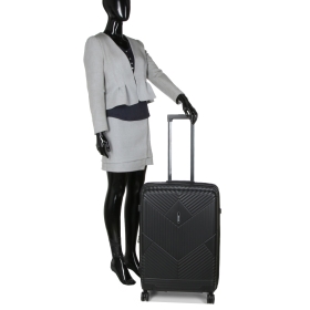 Walizka podróżna średnia na 4 kółkach, polipropylen TSA 80l Airtex 639