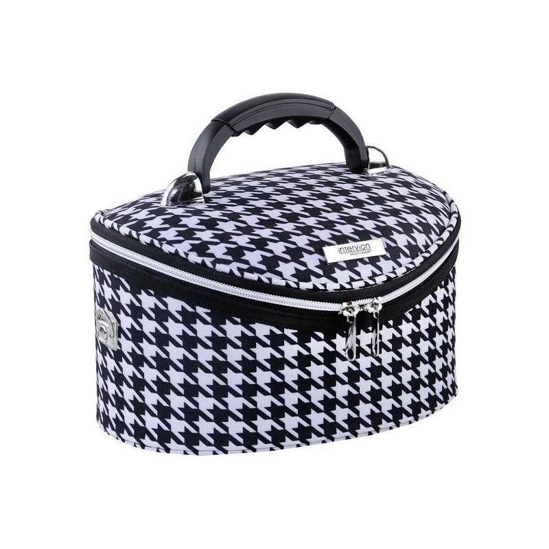 Duży kuferek na kosmetyki, kosmetyczka podróżna pepitka 415060