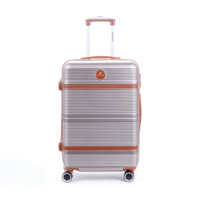 Walizka podróżna na kółkach średnia, twarda ABS 80l TSA Worldline 629