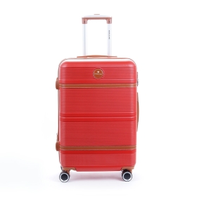 Walizka podróżna na kółkach średnia, twarda ABS 80l TSA Worldline 629