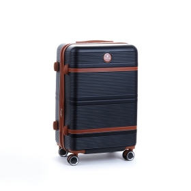 Walizka podróżna na kółkach średnia, twarda ABS 80l TSA Worldline 629